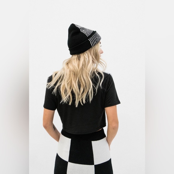 AC/DC Fringe Crop Top in Medium - Picture 7 of 11